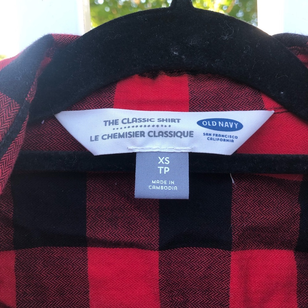 Red Button Up Flannel - Picture 2 of 3